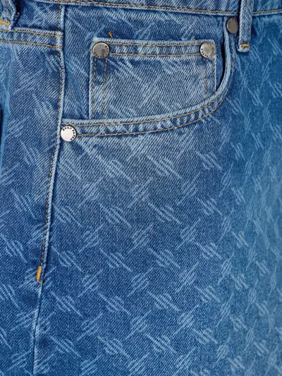 Daily Paper Monogram Denim Shorts
