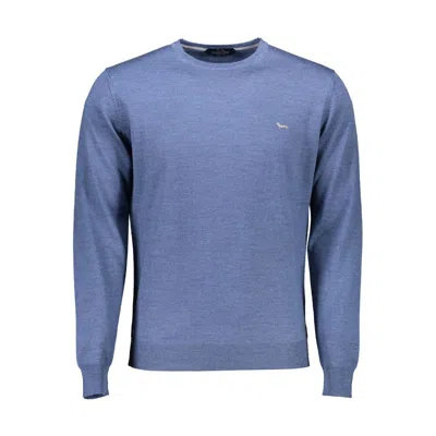 Harmont & Blaine Blue Wool Men Sweater In Blue