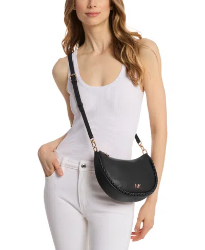 Michael Kors Michael  Kyla Small Leather Convertible Pouchette In Black