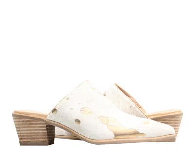 Chocolat Blu Clint Gold Pony Hair Women's Mule