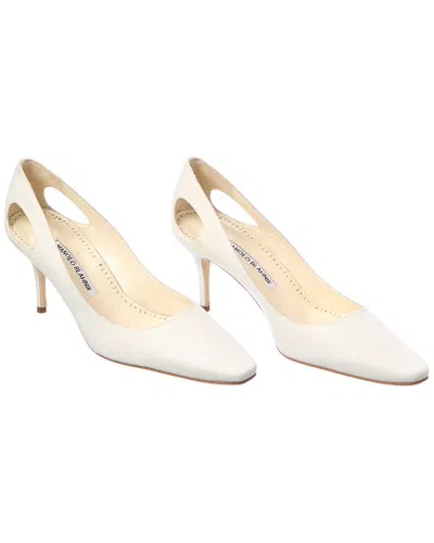Manolo Blahnik Toplaca 70 Linen Pump (authentic Pre-loved)