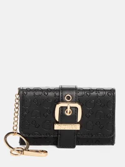 Guess Factory Belted Fold-over Card Case Keychain