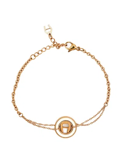 Pre-owned Aigner Vintage  Circular Logo Bracelet
