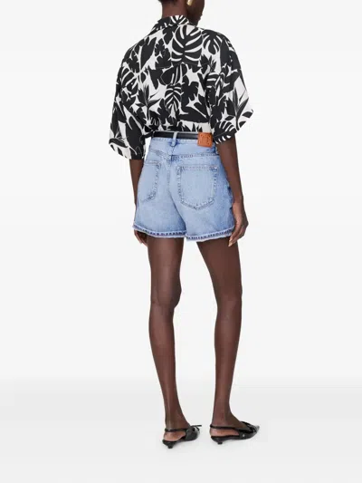 Anine Bing Tristan Bird Of Paradise Shirt In Black