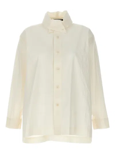 Issey Miyake White Shaped Membrane Shirt In Neutral