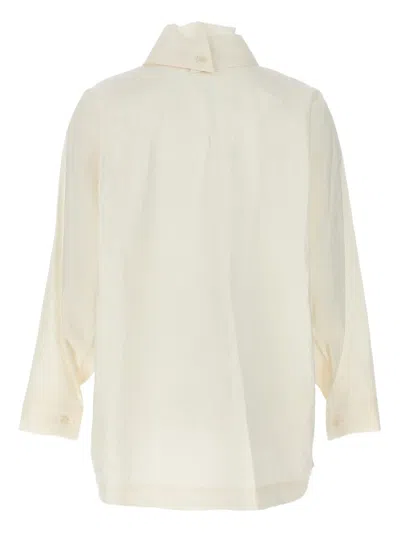 Issey Miyake White Shaped Membrane Shirt In Neutral