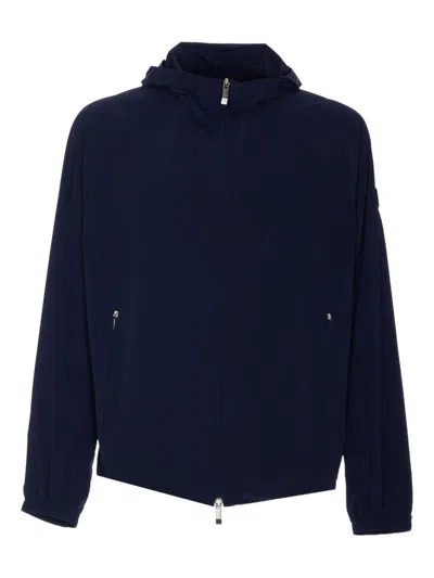 Moncler Zip-up Bomber Jacket In Black