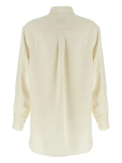 Brioni Buttoned Oversized Shirt In Neutral