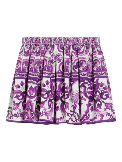 Dolce & Gabbana Graphic-print Cotton Skirt
