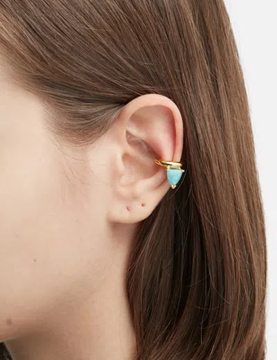 Suot Studio Half Cut Amazonite Ear Cuff