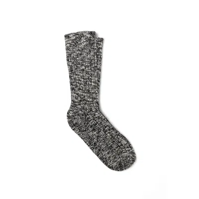 Birkenstock Rib Knit Slub Socks In Gray