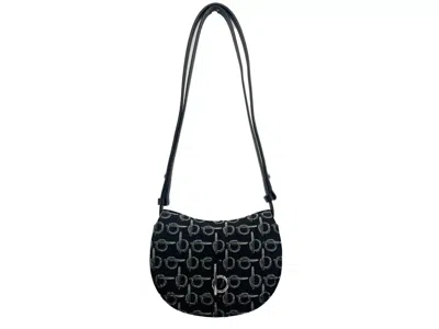 Burberry Mini Rocking Horse Crossbody Bag Purse Women's Black