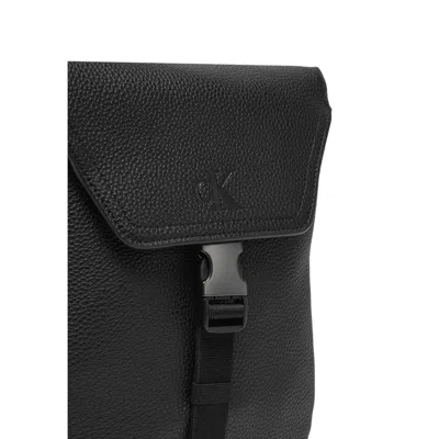Calvin Klein Black Polyethylene Messenger Men's Bag