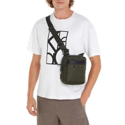 Calvin Klein Green Recycled Polyester Messenger Men's Bag