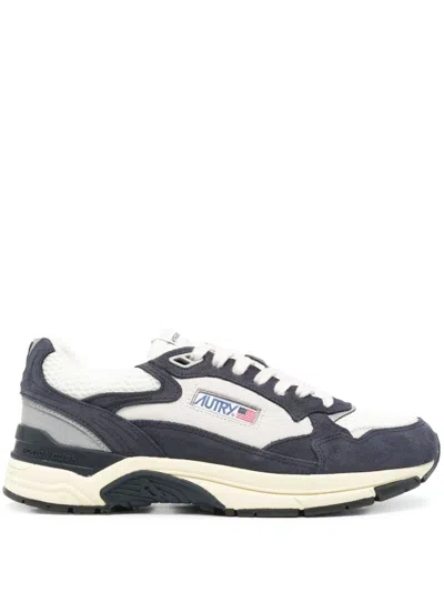 Autry Hyperway Lowsuebic Mesh Spblu Silv Sneakers In Blue