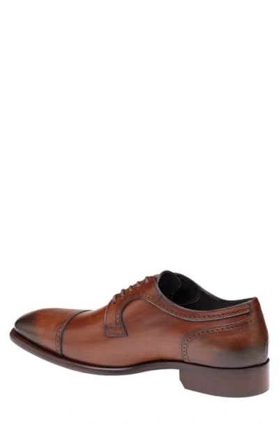 Johnston & Murphy Collection Johnston & Murphy Cormac Cap Toe Derby In Brown