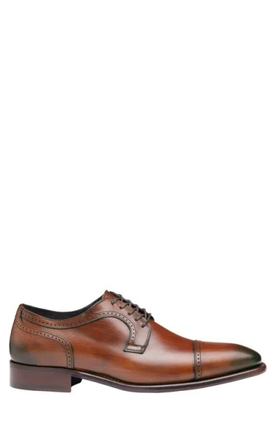 Johnston & Murphy Collection Johnston & Murphy Cormac Cap Toe Derby In Brown