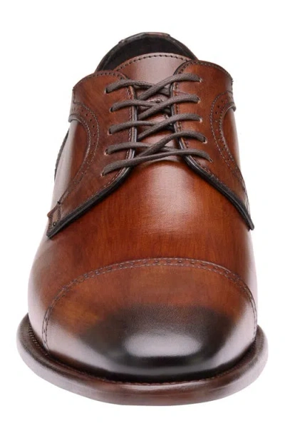 Johnston & Murphy Collection Johnston & Murphy Cormac Cap Toe Derby In Brown