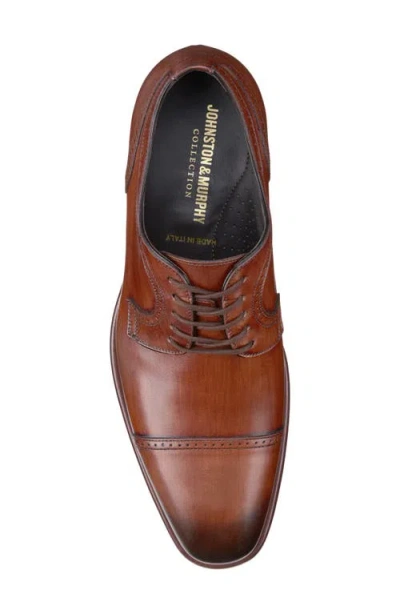Johnston & Murphy Collection Johnston & Murphy Cormac Cap Toe Derby In Brown