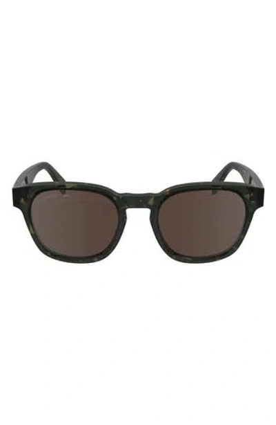 Lacoste Premium Heritage 49mm Rectangular Sunglasses