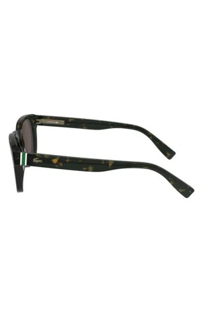 Lacoste Premium Heritage 49mm Rectangular Sunglasses
