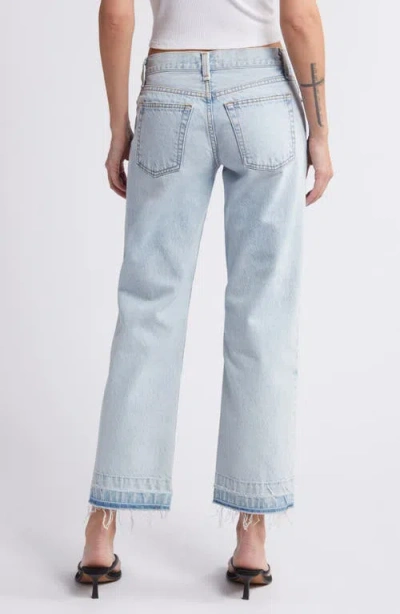 Askk Ny Low Rise Release Hem Straight Leg Jeans