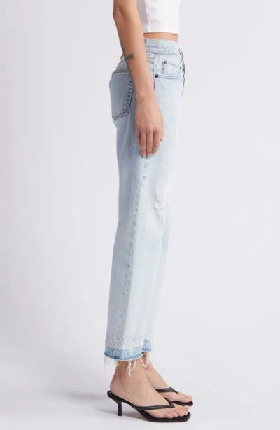 Askk Ny Low Rise Release Hem Straight Leg Jeans