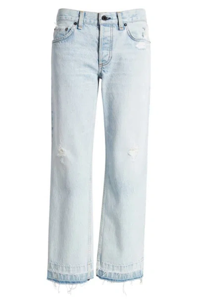 Askk Ny Low Rise Release Hem Straight Leg Jeans