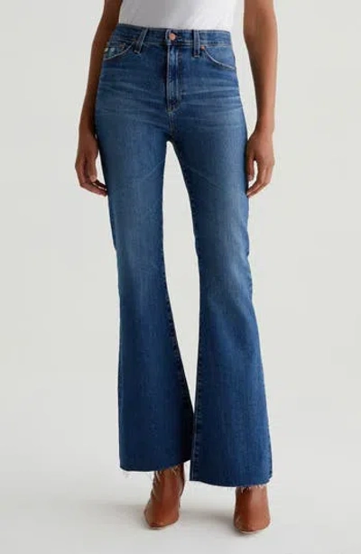 Ag Madi Raw Hem High Waist Flare Jeans
