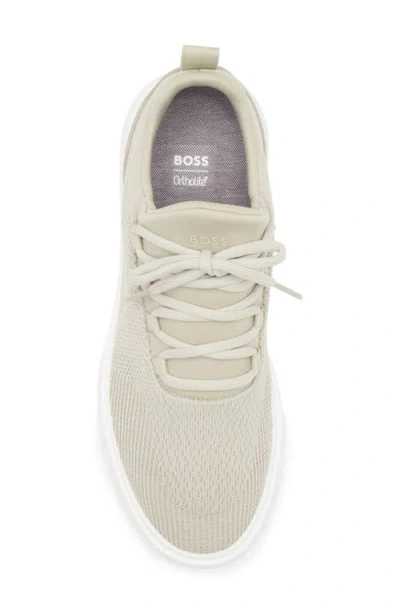 Hugo Boss Boss Bulton Runn Sneaker In Neutral