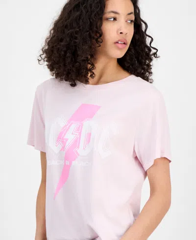 Grayson Threads, The Label Juniors' Crewneck Ac/dc T-shirt