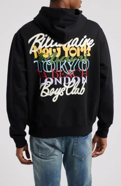 Billionaire Boys Club Bb World Tour Cotton Blend Graphic Hoodie