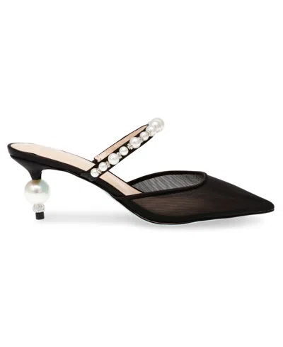 Betsey Johnson Women's Evey Mesh Kitten Heel Evening Pumps