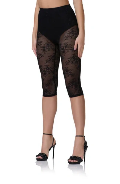 Afrm Gemma Semisheer Floral Lace Pants