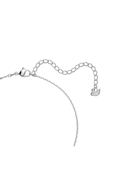 Swarovski Sparkling Dance Round Cut Rhodium Plated Set In Silver