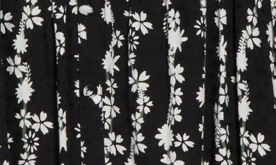 Melrose And Market Floral Ruffle Strap Tank In Black
