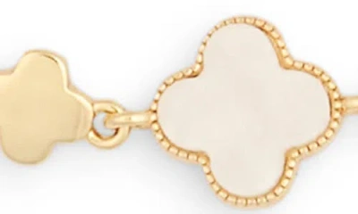 Eye Candy Los Angeles Delia 2-pack Cubic Zirconia & Enamel Slider Bracelets In Gold