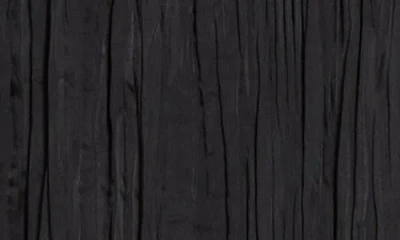 Vince Crushed Overlay Satin Midi Skirt In Black