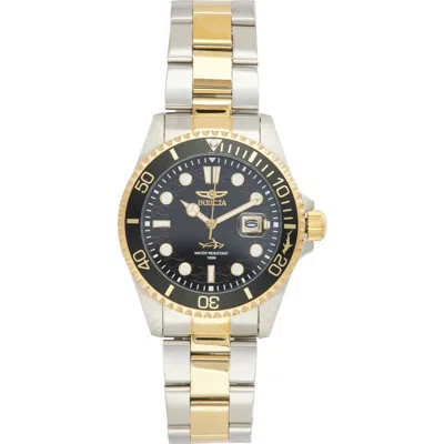 Invicta Pro Diver Auto Bracelet Watch, 43mm X 11.3mm In Gold