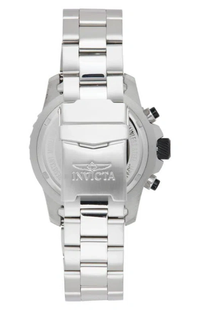 Invicta Pro Diver Quartz Silicone Strap Watch, 45mm X 12.5mm In Metallic