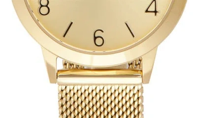 Invicta Wildflower Mesh Strap Watch & Bracelet Set In Gold