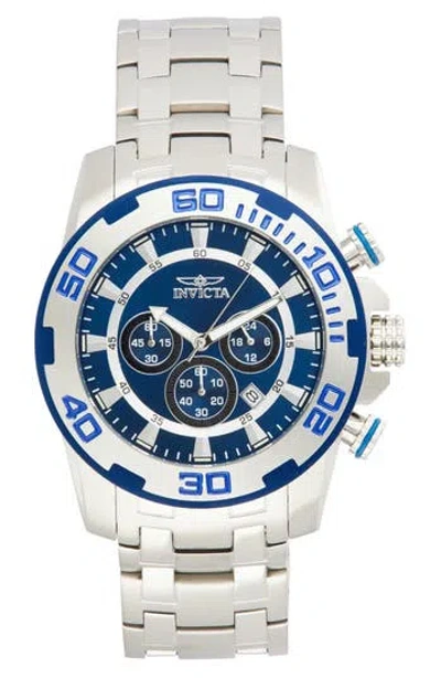 Invicta Pro Diver Quartz Bracelet Watch, 50mm X 14.5mm In Silver