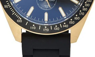 Invicta Aviator Silicone Strap Watch, 45mm In Black