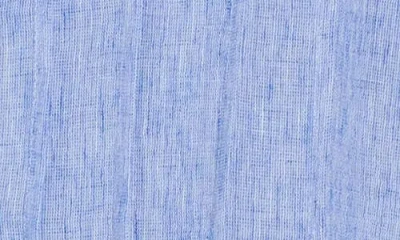 Max Studio Crinkle Pintuck Top In Blue