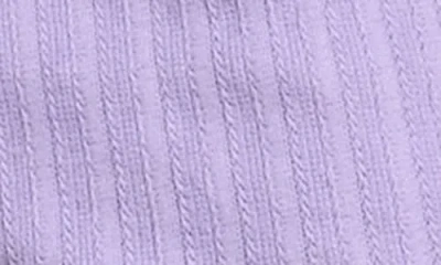 Puma Wardrobe Essentials Stripe Cotton Blend Shorts In Purple