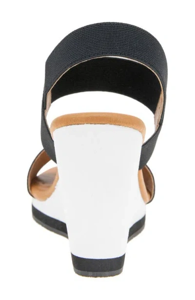 Andre Assous André Assous Nikola Slingback Wedge Sandal In Black
