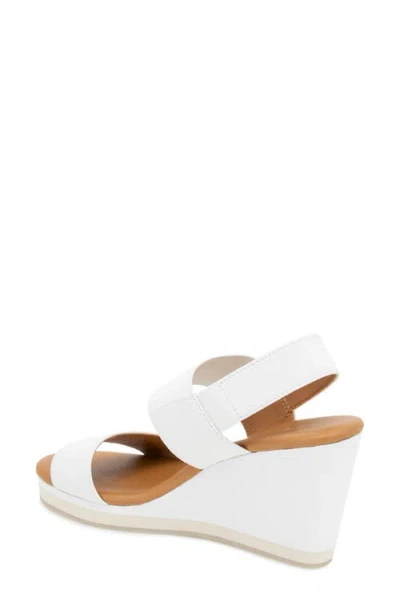 Andre Assous André Assous Nikola Slingback Wedge Sandal In White