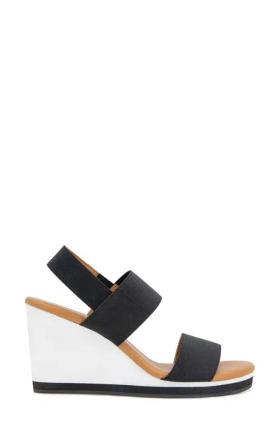 Andre Assous André Assous Nikola Slingback Wedge Sandal In Black