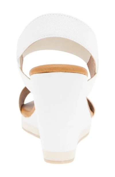 Andre Assous André Assous Nikola Slingback Wedge Sandal In White