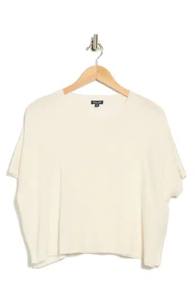 Splendid Jillian Short Sleeve Sweater In Neutral